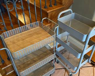 These carts are filled with women's skin care products by now.