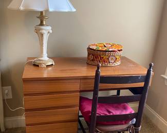 Coolest Mid Century sewing table/desk.