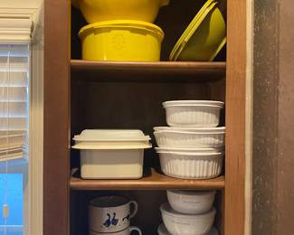 Numerous fun storage containers.