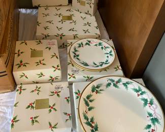 Mikasa Christmas China set.