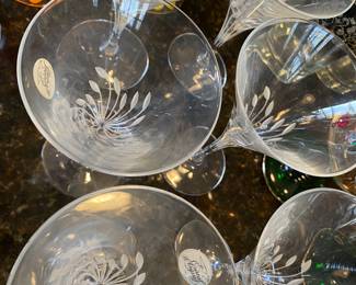 Classiest crystal stemware.