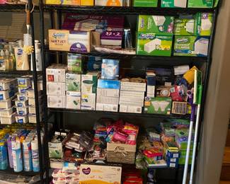 Loads of cleaning supplies.