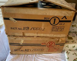 Amazing unopened Noritake Stella pattern set. 94 pieces untouched by man since the 1960's. 2 pieces touched by this man last week to take photos.