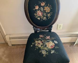 Beautiful needlepoint chair.
