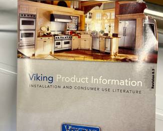 manufacture tag for the Viking gas grill