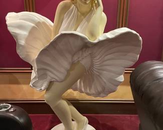 Marilyn Monroe composite sculpture 65" tall