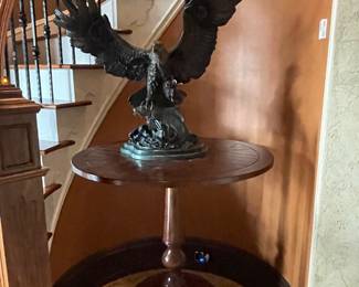 bar height pedestal table 40" by 36"