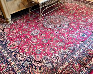 Persian Quazvin handmade wool rug 10'6" by 7'9"