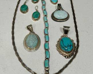 925 turquoise jewelry