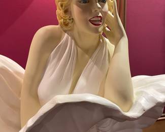 Marilyn Monroe composite sculpture 65" tall