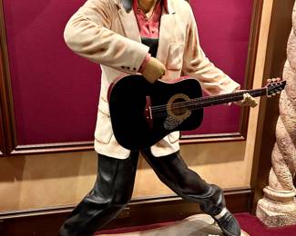 Elvis composite sculpture, 70" tall with base