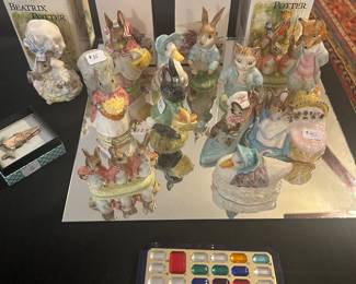 Beatrix Potter Vintage figurines, some in box