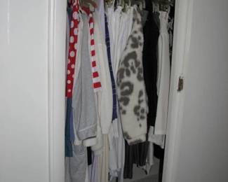 another full closet of woman's clothes