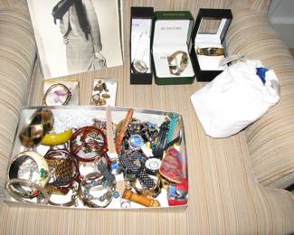 There are several pieces of costume jewelry