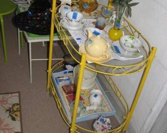 Tea cart and other items