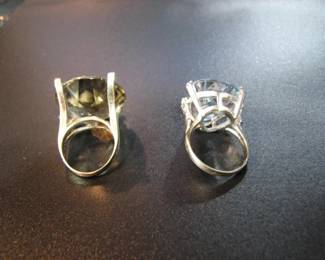 back side of both rings, sorry the pictures didn't turn out better