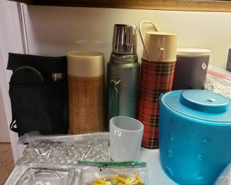 THERMOS AND KITCHEN ITEMS