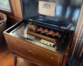 Music box - $1500 Mermod Freres - damaged.  Price is firm