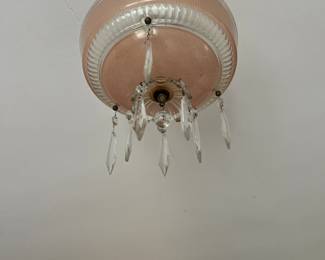 Crystal wall mount pendant lamp