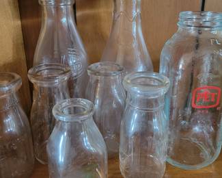 Old milk bottles 