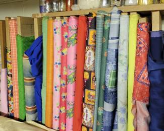 Bolts of fabric 