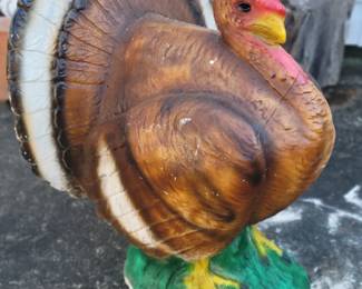 Concrete turkey yard decor 