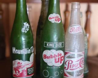 Collectible soda bottles