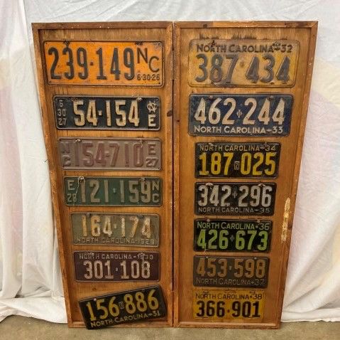 40+ YEAR COLLECTION LICENSE TAGS