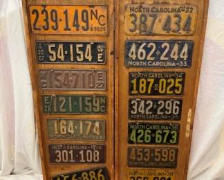 40+ YEAR COLLECTION LICENSE TAGS