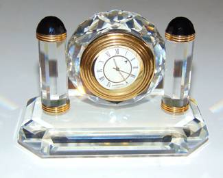 SWAROVSKI CRYSTAL - DESK CLOCK