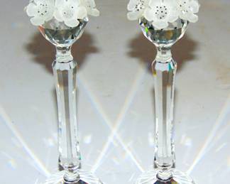 SWAROVSKI CRYSTAL - CANDLE HOLDERS