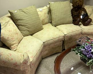 Great Walter E. Smith 2-piece curved sectional sofa