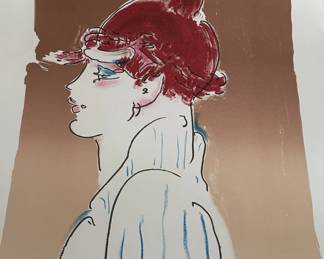 Signed and numbered Peter Max Girl from Ibeza