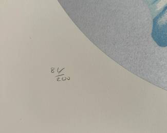 Iris by Lowell Nesbitt, signed and numbered.