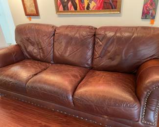leather sofa