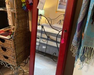 wall mounted jewelry armoire