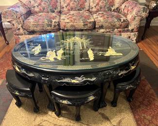 Japanese Table with 6 Chairs