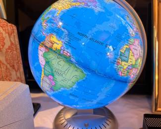 Lighted World Globe