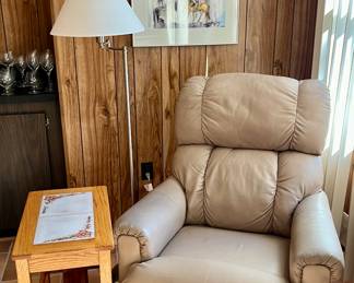 First chair and lamp