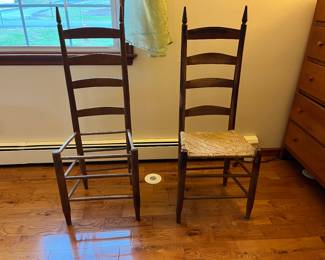 Pair of colonial Williamsburg chairs 