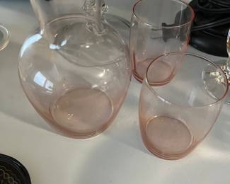 3 piece decanter & glass set 