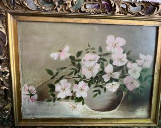 Oil on canvas painting 