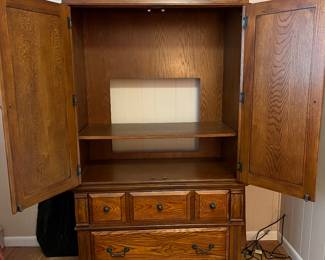 Interior of cabinet 