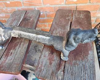 large cast iron show scrapper