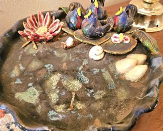 unique pottery tray