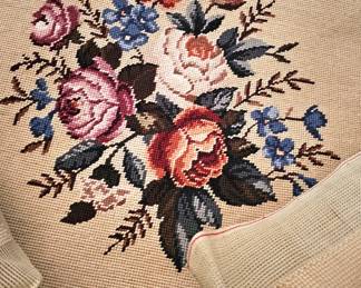 a selection of vintage tapestries, one set for about 8 chair pads