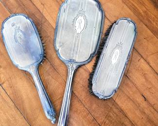 Sterling dresser set