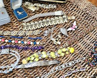 lots of costume, Sterling and some gold