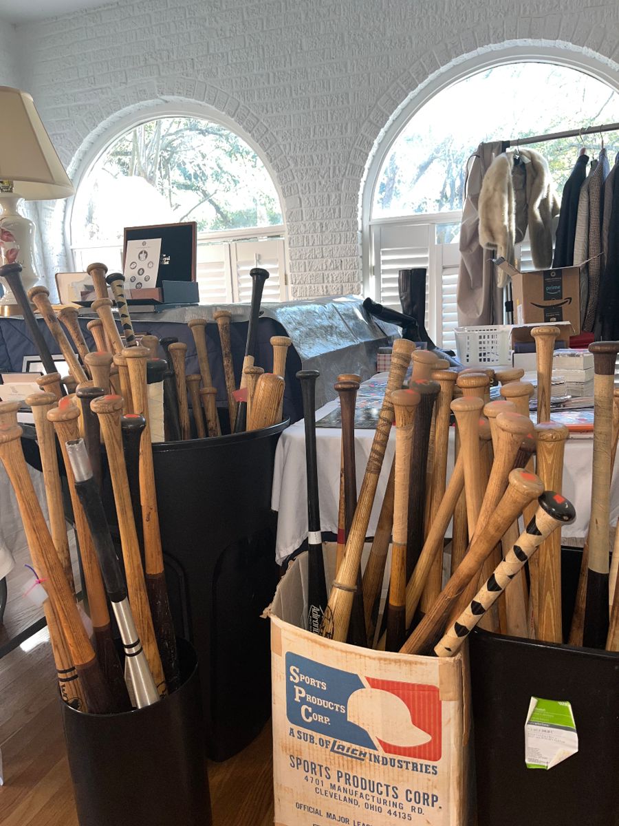 Game used and some signed MLB bats