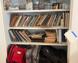 Music books , Records, luggage